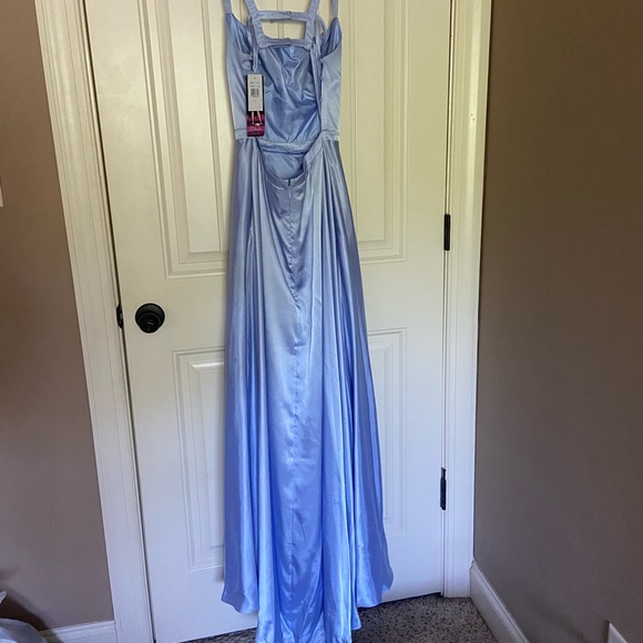 Blondie nites prom dress, size 5. Blue/periwinkle - Picture 2 of 4